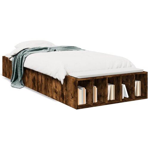 vidaXL Okvir za krevet boja hrasta 75x190 cm konstruirano drvo Cene
