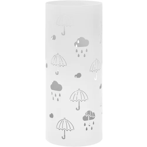 Stalak za kišobrane s uzorkom kišobrana čelični bijeli