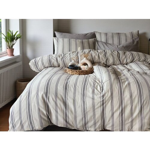 VIKTORIJA komplet set posteljina cotton-life 200x220cm indigo - francuski ležaj Cene
