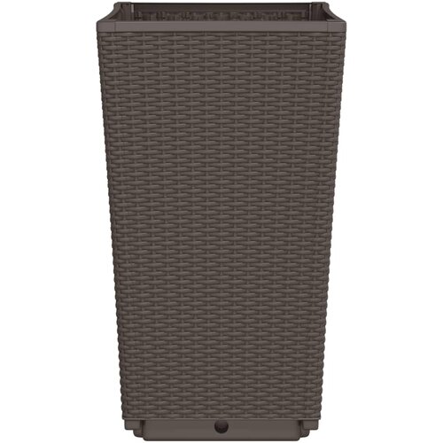  Vrtne sadilice 4 kom smeđe 32,5 x 32,5 x 57 cm od PP-a Slike