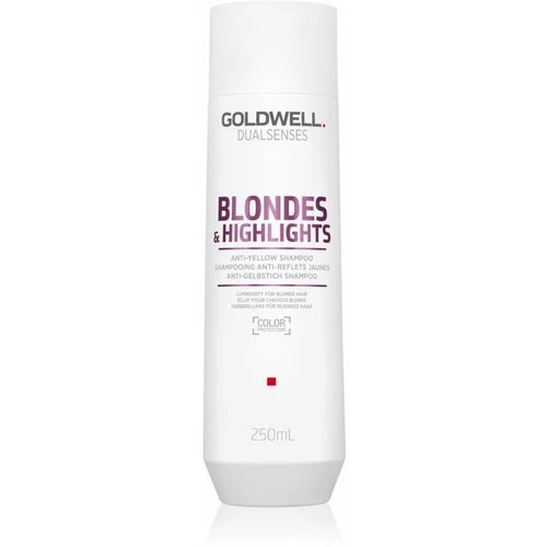 Goldwell Dualsenses Blondes & Highlights šampon za blond lase za nevtralizacijo rumenih odtenkov 250 ml