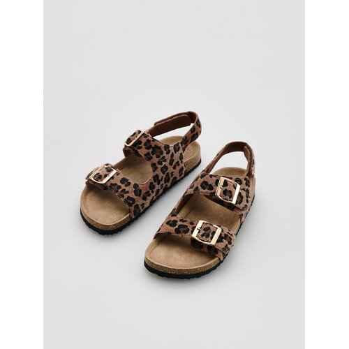 Reserved Sandale visokih potpetica leopard uzorka - bež Cijene