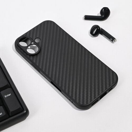  Maska za iPhone 17 63 Carbon fiber crna Slike