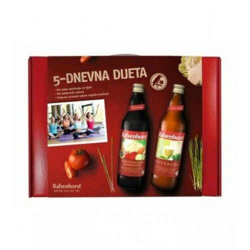 Rabenhorst Set zdravih sokova 5-Dnevna dijeta, 750ml, 5 komada Slike