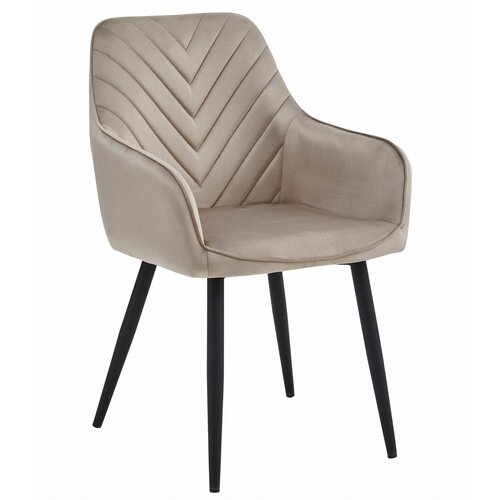 Brandless Stol NANA - temno bež žamet / črne noge x 1, (22056976) Cene