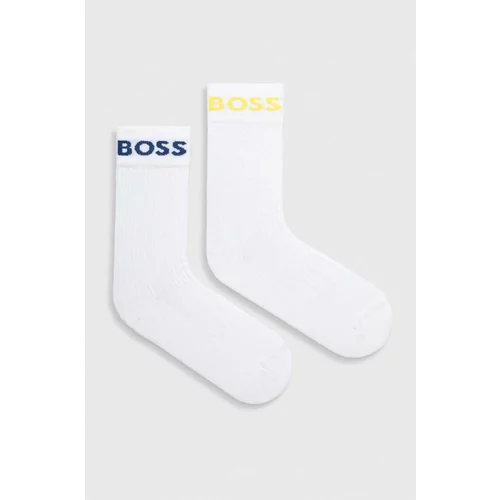 Boss Čarape 2-pack za muškarce, boja: bijela