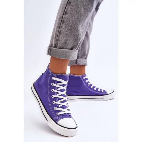 Kesi Women's classic high sneakers purple Remos