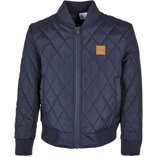 Urban Classics Kids Boys Diamond Quilt Nylon Jacket navy Slike