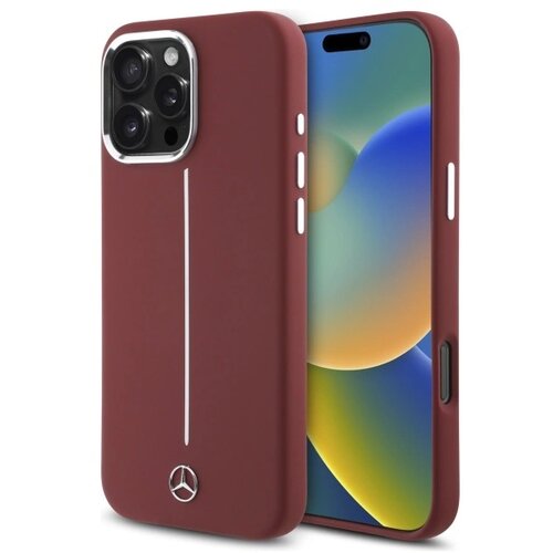 Mercedes-Benz MERCEDES SILIKONSKI OVITEK ZA MAGSAFE ZA IPHONE 16 PRO MAX RDEČ, (21897184) Cene