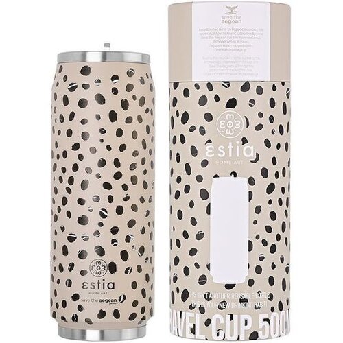 Estia izolirana potovalna steklenička 500ml- LEOPARD TAUPE-01-16777 Slike