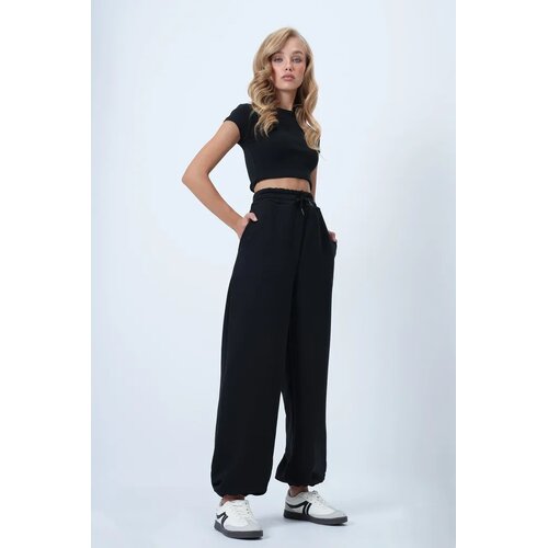 Trend Alacati Stili ženske pantalone Alc-X14580, crne Cene