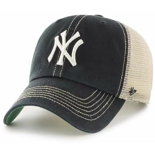 47 Brand Kapa sa šiltom MLB New York Yankees boja: crna, s aplikacijom, B-TRWLR17GWP-BK