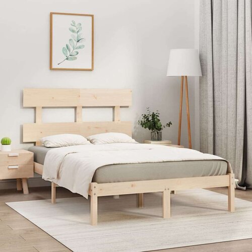  Okvir za krevet od masivnog drva 140 x 200 cm Slike
