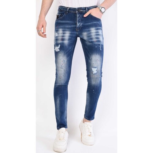 Local Fanatic Kavbojke slim 134407113 Modra Cene