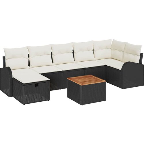  Sjedeća garnitura za vrt 8 kom. poliratan 289 x 124 x 85 cm Slike