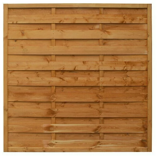 Element vrtna drvena ograda trier (180 x 180 cm, ravni oblik, boja meda)