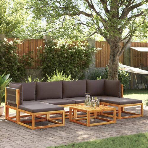 vidaXL 7-dijelni set vrtnih sofa s jastucima masivno bagremovo drvo Cene