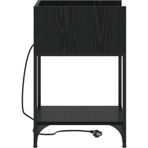  Noćni ormar Crni hrast 40 x 40 x 61 cm Konstruirano drvo Slike