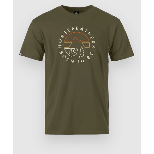 Horsefeathers Majice Line Circle T-Shirt Burnt Olive XXL Cene
