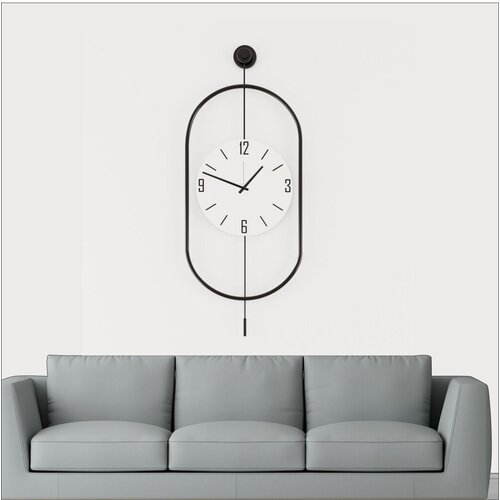 Wallity Zidni sat Mclock-00114, 35x85x7 cm, Crni Slike