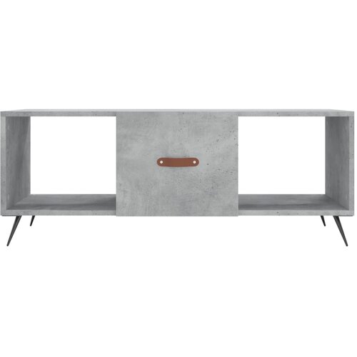  Stolić za kavu boja betona 102 x 50 x 40 cm konstruirano drvo Slike