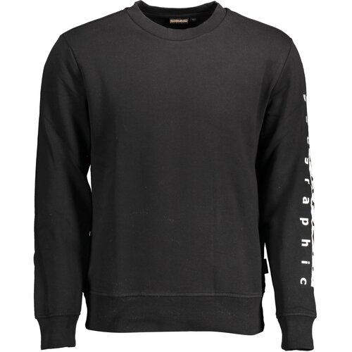 Napapijri SWEATSHIRT WITHOUT ZIP MAN BLACK Slike