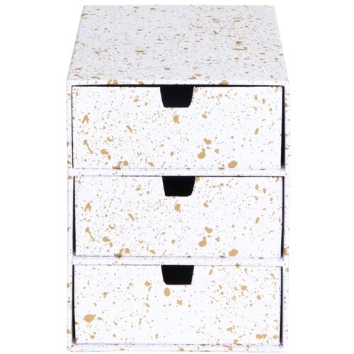 Bigso Box of Sweden Organizator s 3 predali v zlati in beli barvi Ingrid Cene