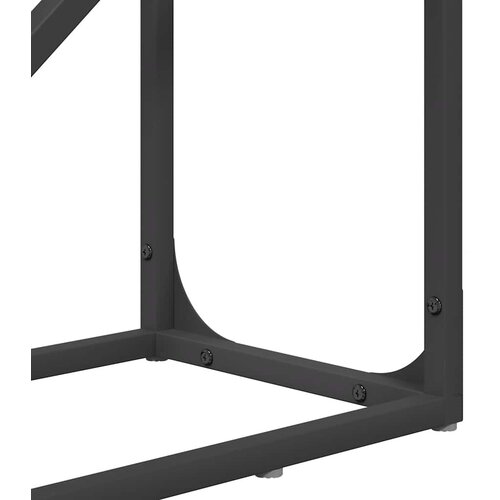  Stalak za drva crni 40x25x100 cm hladno valjani čelik Slike