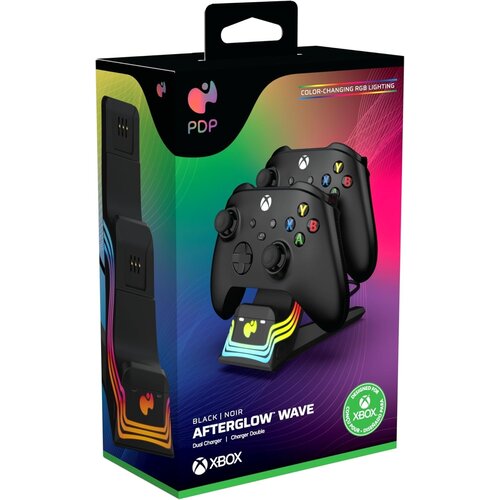 Pdp dvojni polnilec Afterglow Wave črne barve za Xbox One &amp;amp; Xbox Series Slike