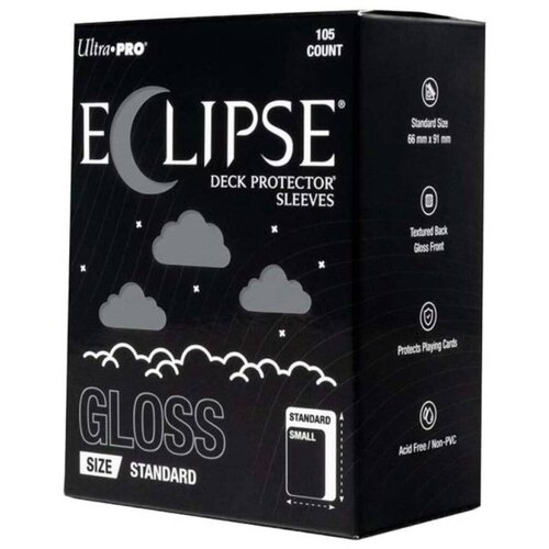 Ultra PRO Gloss Eclipse Standard Deck Protector Sleeves 105 - Smoke Grey Slike