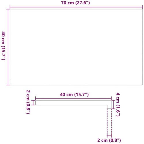  Prozorske klupice 2 kom 70x40x2 cm netretirane masivne hrast Slike