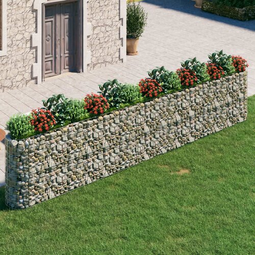 vidaXL Visoka greda gabion pocinkano železo 540x50x100 cm Cene