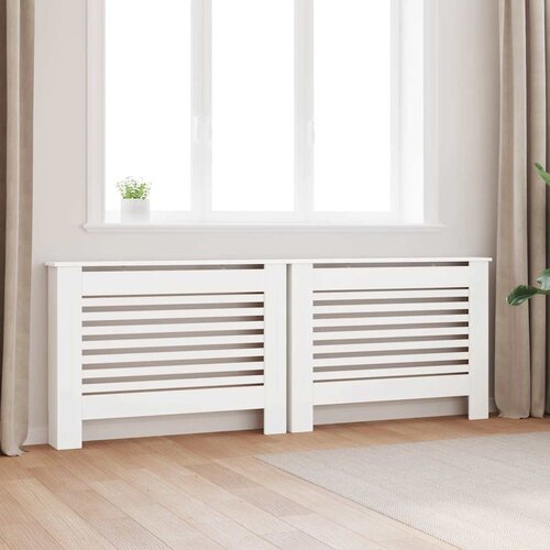  Pokrovi za radijator 2 kom bijeli 112 x 19 x 81,5 cm MDF Cijene