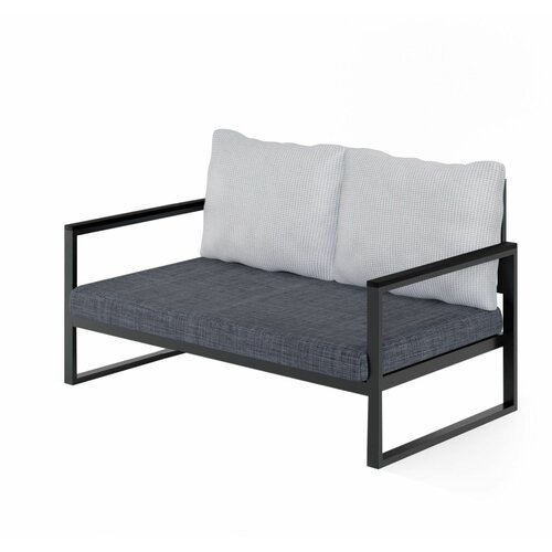  MTLBHC120002 siva crna baštenska sofa za dvoje Cene
