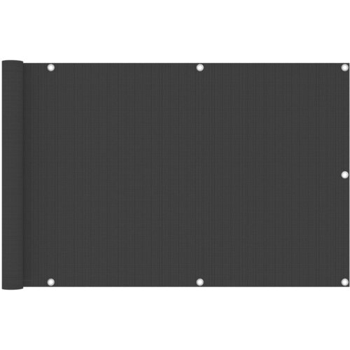 vidaXL Balkonsko platno antracitno 90x500 cm HDPE, (20610885) Cene