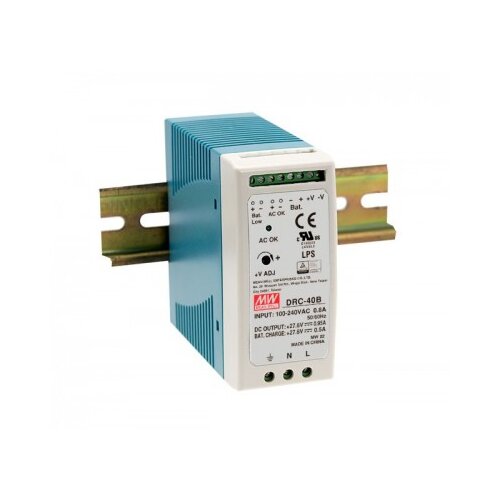 Mean Well napajanje za sigurnosne sisteme DRC-40A, 40W Slike