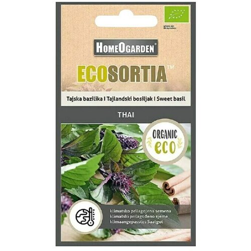 HOMEOGARDEN sjeme začinskog bilja Ecosortia bosiljak (Ocimum basilicum, Vrijeme sjetve: Veljača - Lipanj, Berba: Ožujak - Kolovoz) Slike