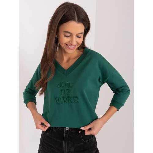 RELEVANCE Blouse-RV-BZ-9143.87P-dark green Cene