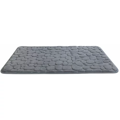 Wenko sivi kupaonski tepih s memorijskom pjenom Grey, 80 x 50 cm