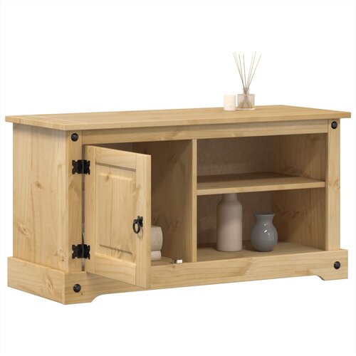 vidaXL TV omarica Corona 100x37x52 cm trdna borovina Cene