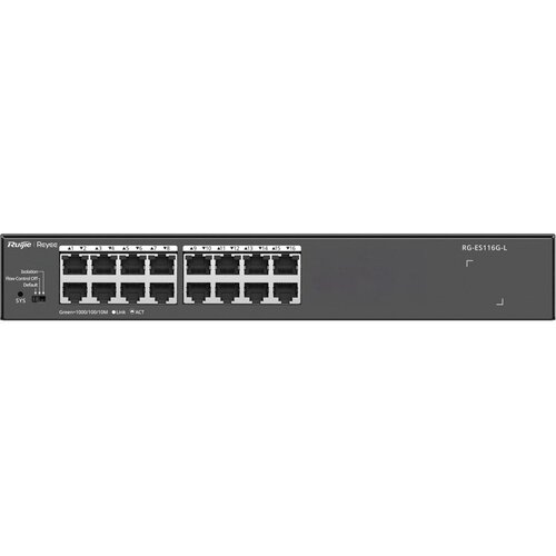 Ruijie Networks RG-ES116G-L network switch Unmanaged L2 Gigabit Ethernet (10 /100 /1000) Black Cene