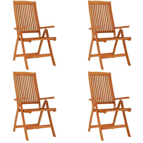 Maison Chic Zložljivi Vrtni Stoli - Stol za vrti 4 kosi trden evkaliptus JS2900, (21875902) Slike
