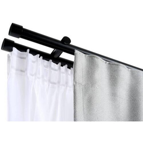Homeware SET ZA DROG ZA ZAVESE SIENNA 240 cm črna Slike