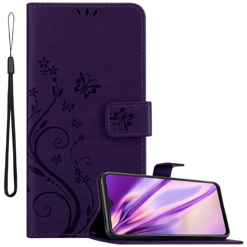 Cadorabo Samsung Galaxy M21/M30s v klasična temno modra - ovitek v cvetličnem dizajnu z magnetnim zapiranjem, stoječo funkcijo in režami za kartice, (20565248) Cene