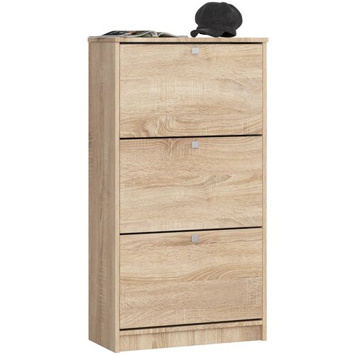 AKORD SHOE CABINET 3 TILTING DOORS 60 cm SONOMA OAK, (21713482) Cene