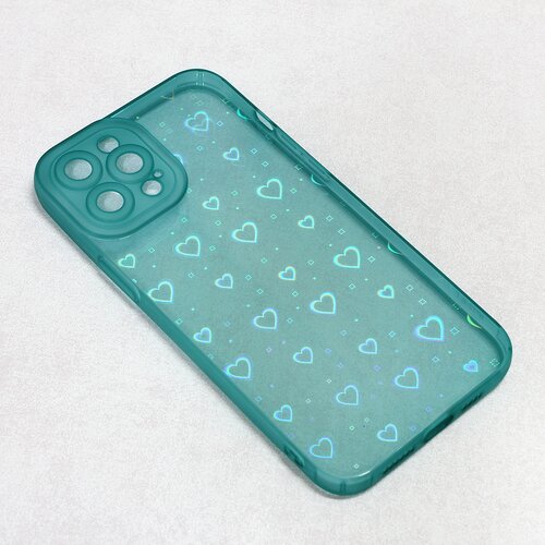 Maska heart color imd za iphone 12 pro max 6.7 tamno zelena Slike