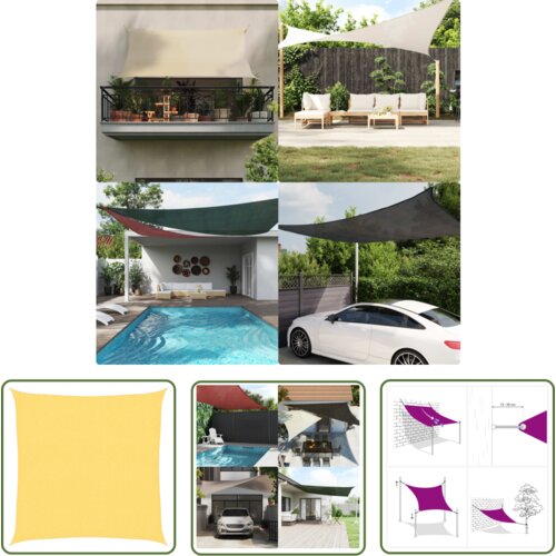  The Living Store Senčno jadro HDPE kvadratne oblike 2x2 m bež - Senčno Jadro, (21743017) Slike