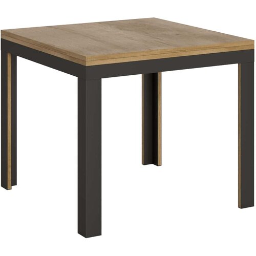 Itamoby   Linea Libra (90x90/180 cm) - hrast, barva nog: antracit - preklopna jedilna miza, (20842566) Cene