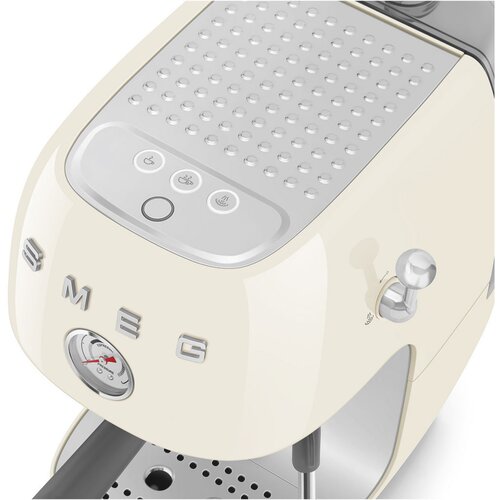 Smeg ECF03CREU Aparat za kavu s ruckom, krem boje, 50-ih godina. Slike