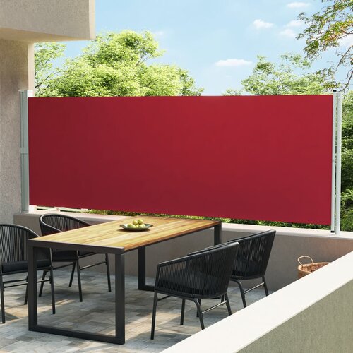  The Living Store Zložljiva stranska tenda za teraso 600x160 cm rdeča - Stranska Tenda, (21445185) Cene